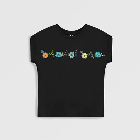 Multi Flower Graphic Tee